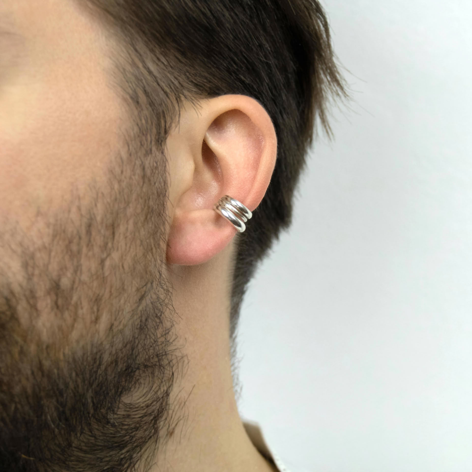 Hattari earcuff in sterling silver.